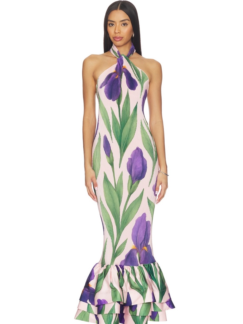L’IDEE Soho Halter Neck Floral Maxi Dress